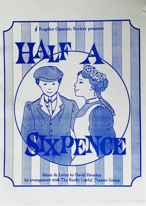 Half a Sixpence (1993) – Rugeley Musical Theatre Company