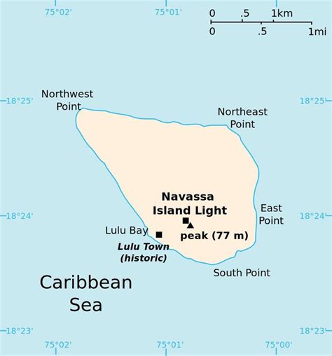 Pin by Travel The World on Maps | Navassa island, Island, American islands