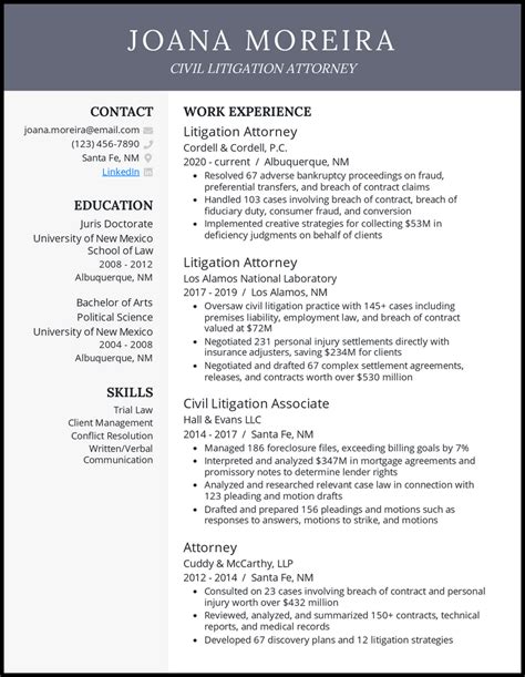 13 Attorney Resume Examples That Got the Job in 2025