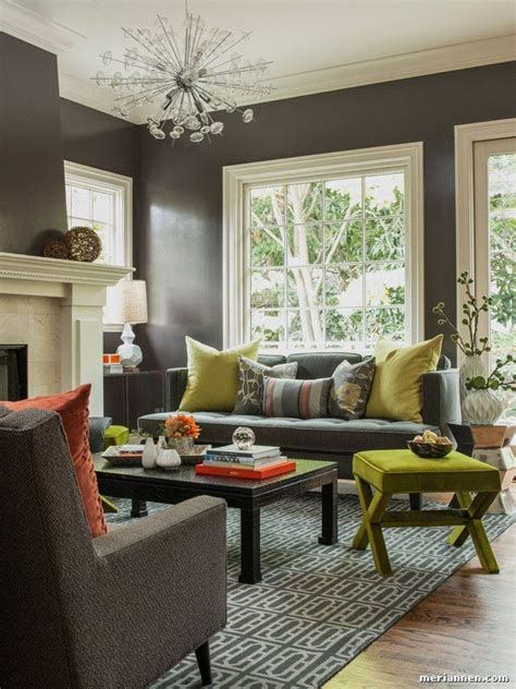 Gray and Olive Green Living Room Beautiful Living Room Dark Green Ideas ...