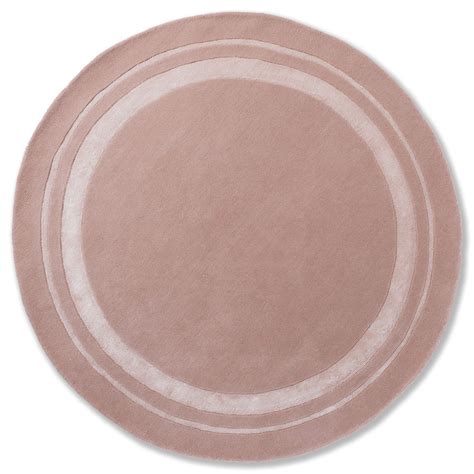 Laura Ashley round rug Redbrook Blush - The Cushion Shop