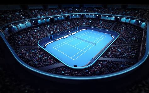 Descargar fondos de pantalla pista de tenis, tapa dura, pista de tenis conceptos, 3d, cancha de ...