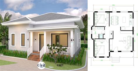 Hip Roof Type House Design With Floor Plan – NBKomputer