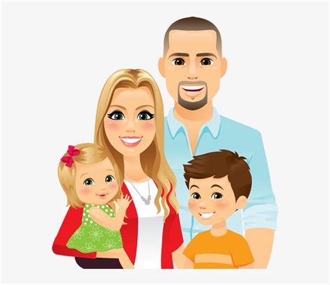 Image Gallery Of Family Clipart 4 People 2 Daughters - Family Of 4 ...