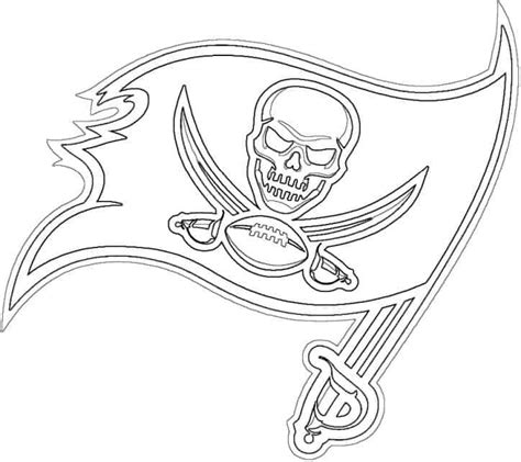 Tampa Bay Buccaneers logo coloring page - Free coloring pages