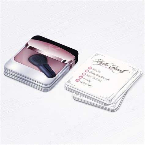 Beauty Compact Makeup Artist Business Cards » axylus.com