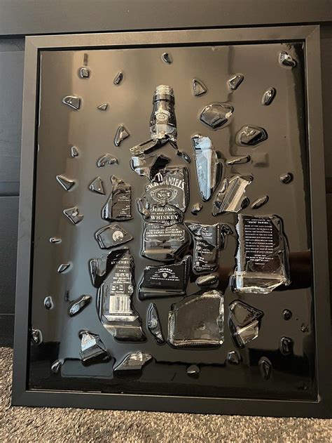 Broken Bottle Art Jack Daniels - Etsy