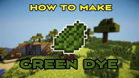 How to Make Green Dye in Minecraft without Cactus? | My Click Speed