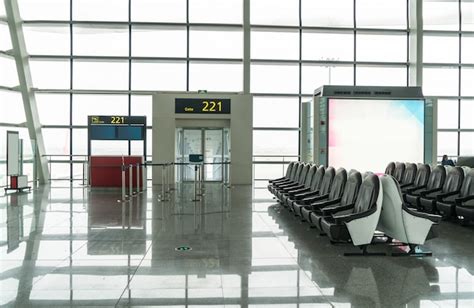 Premium Photo | A brand new departure lounge at the airport