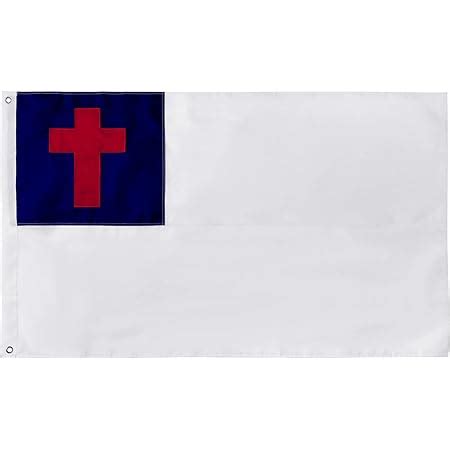 G128 Christian Flag | 3x5 Ft | ToughWeave Series Embroidered 300D ...