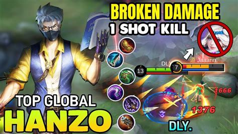 One shot Build~ Hanzo Best Build 2021 ~ Top Global Hanzo 2021 ~ Mobile ...