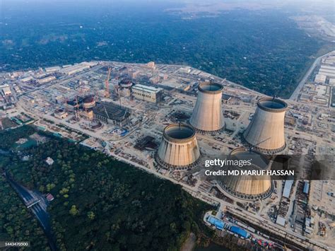 Aerial View Of Underconstruction Site Of Rooppur Nuclear Power Plant ...