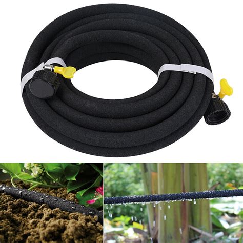 1/2 in Porous Soaker Drip Line Hose Black Tubing 25/50/98FT - Walmart.com - Walmart.com