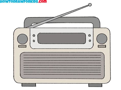 How to Draw a Radio - Easy Drawing Tutorial For Kids