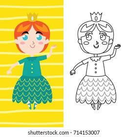 Princess Theme Coloring Book Series 스톡 벡터(로열티 프리) 714153007 | Shutterstock