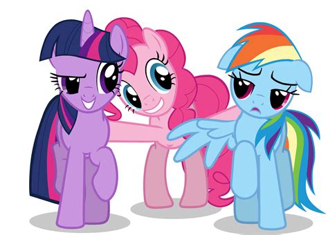 Twilight Sparkle, Pinkie Pie and Rainbow Dash by Bdgs on DeviantArt