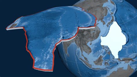 Philippine Sea Plate Presented - Topo and Bathy Stock Illustration - Illustration of earthquake ...