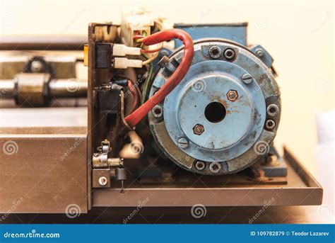 Details of a Paper Cutting Unit Stock Image - Image of machine ...