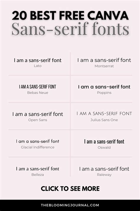 Best free canva fonts serif sans serif and script – Artofit