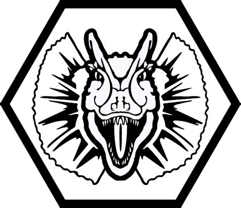 Jurassic Park Black and White Logo - LogoDix