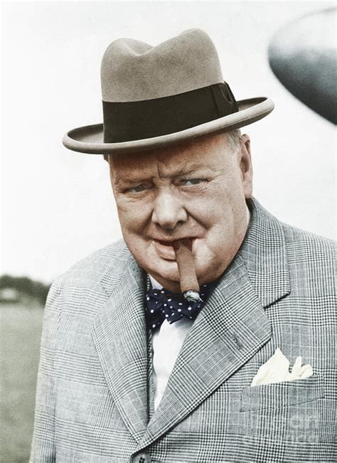 Winston Churchill With Cigar Photograph by Bettmann - Fine Art America