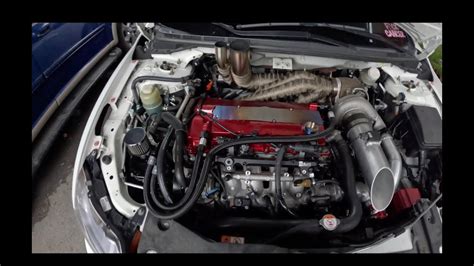 big turbo evo x insanely loud (doing pulls) - YouTube