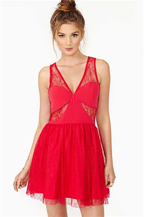 Adore Me Lace dress | Red lace dress, Lace dress, Fashion clothes women