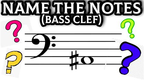 Name the Notes - Music Notation Quiz (Bass Clef) - YouTube