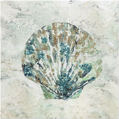 Seashell Canvas Wall Art, 8" x 8" | At Home