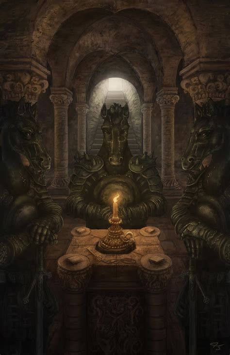 [OC] [Art] The Catacombs - a personal piece for a quest I've just ...