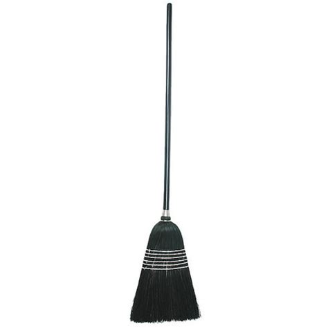 TOUGH GUY 3ZJD8 TOUGH GUY Black 11-1/2" Corn Fiber Blend Janitor Broom ...