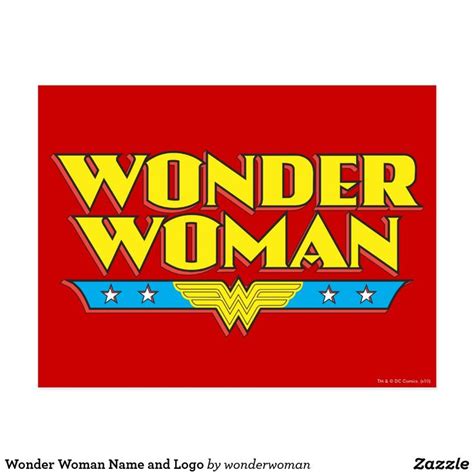 Wonder Woman Name and Logo Postcard | Zazzle | Women names, Wonder, Wonder woman logo