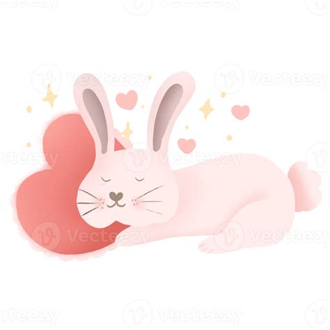 Sleeping Bunny Element Illustration 17207020 PNG