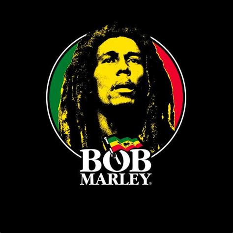 bob marley with the reggae flag on it