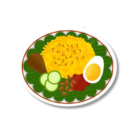 Nasi Kuning PNG Picture, Indonesia Traditional Food Nasi Kuning ...