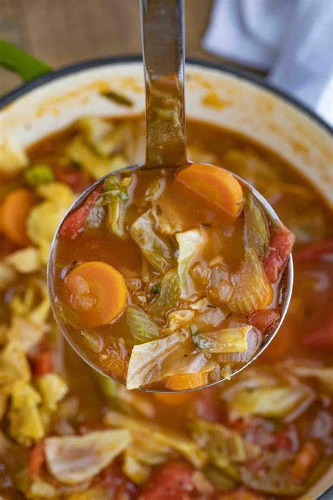 Cabbage Soup in a ladle | Soup dinner, Cabbage soup diet recipe, Soup recipes