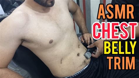 ASMR | How to Trim Chest Hair and Belly Hair Pakistani Style Body Shave ...