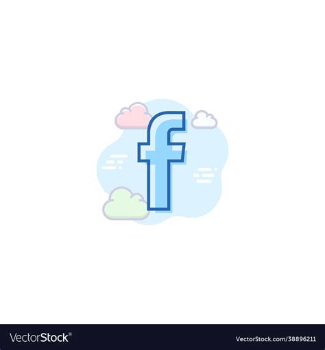 Facebook Royalty Free Vector Image - VectorStock