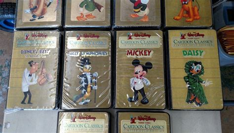 WALT DISNEY CARTOON CLASSICS GOLD EDITION VHS SEALED TAPE LOT BIG BOX ...