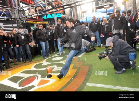 Football placekicker Martin Gramatica kicks a field goal during "Tostitos Fiesta in the Square ...