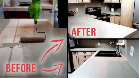 Concrete Countertop Overlay Tutorial - Finishing Steps Techniques ...