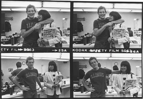 David Letterman And Merrill Markoe by George Rose