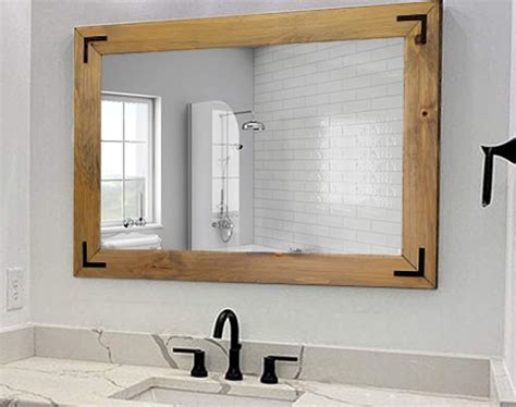 Unfinished Wood Framed Bathroom Mirrors – Everything Bathroom