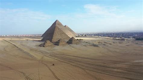 Desert landscape and Pyramids at Giza, Egypt image - Free stock photo ...