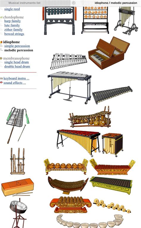 IDIÓFONOS : melodic percussion (Left/ Right, Up/ Down) 1.- FANGXIANG : China (Asia) 2.- YUNLUO ...