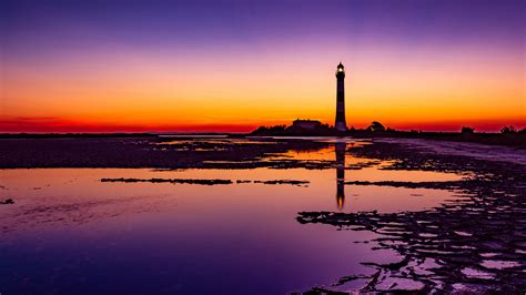 Lighthouse Colorful Sunrise 4k Wallpaper,HD Nature Wallpapers,4k Wallpapers,Images,Backgrounds ...