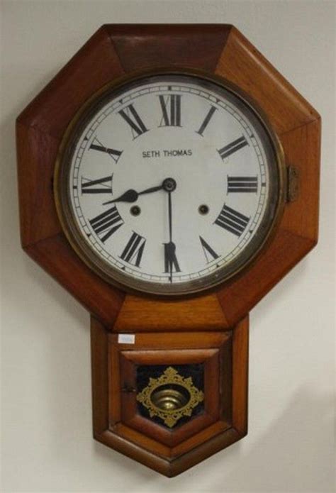 Antique Seth Thomas Wall Clock with Striking Bell Movement - Clocks ...