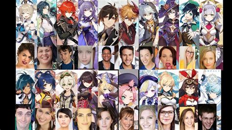 Genshin Impact All Characters English Voice Actors & Same Anime ...