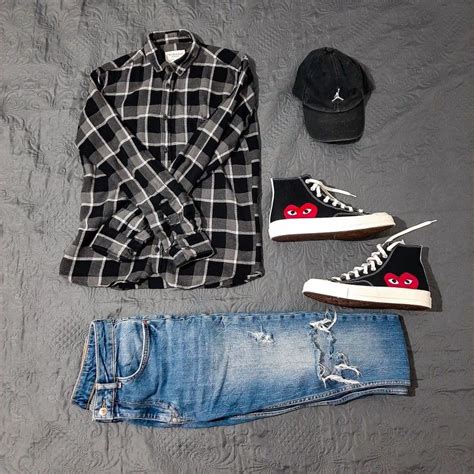 Converse x Comme des Garçons Outfit for men Cdg Outfit, Converse X Cdg ...