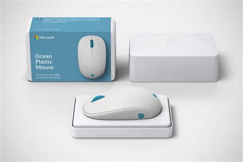 The Shell Of This Computer Mouse Uses 20% Recycled Ocean Plastic